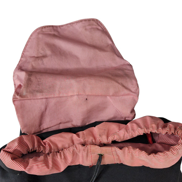 Herschel Backpack Retreat Large Little America Laptop Black Candystripe Red - Picture 6 of 12